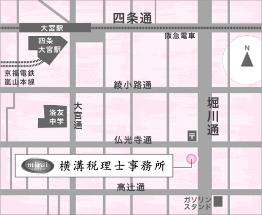 横溝税理士事務所 地図 画像